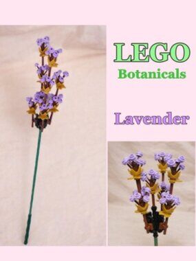LEGO Botanical Flowers - 1 pcs Lavander - Individual Sale - Plants 10280 Bouquet
